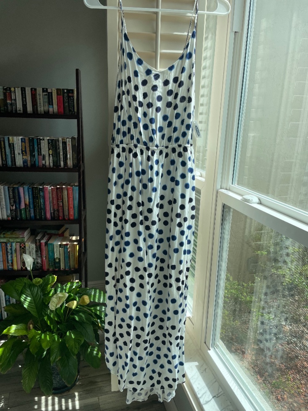 Old Navy Midi dress with large polka dots, small